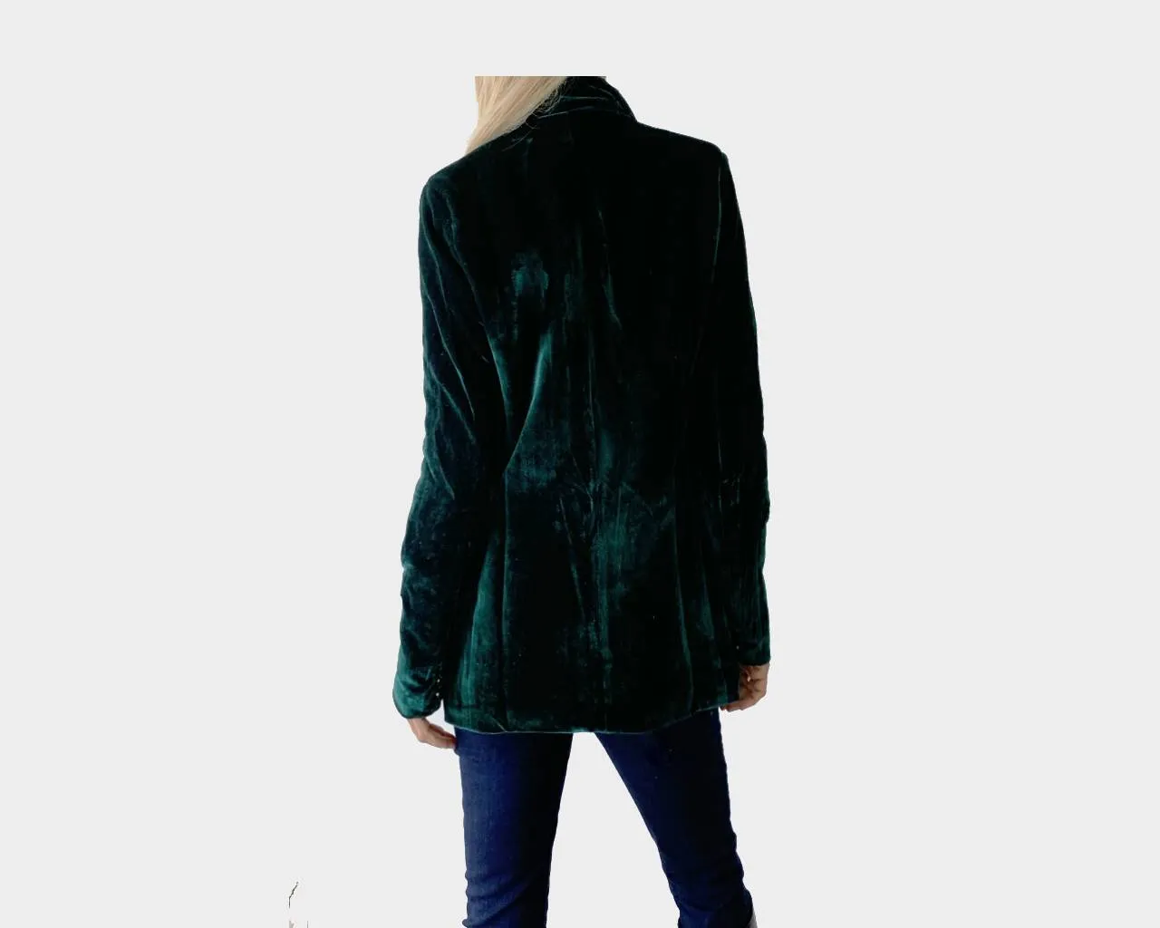 6 Madison Avenue Green Sport Velour Blazer - The Madison Avenue