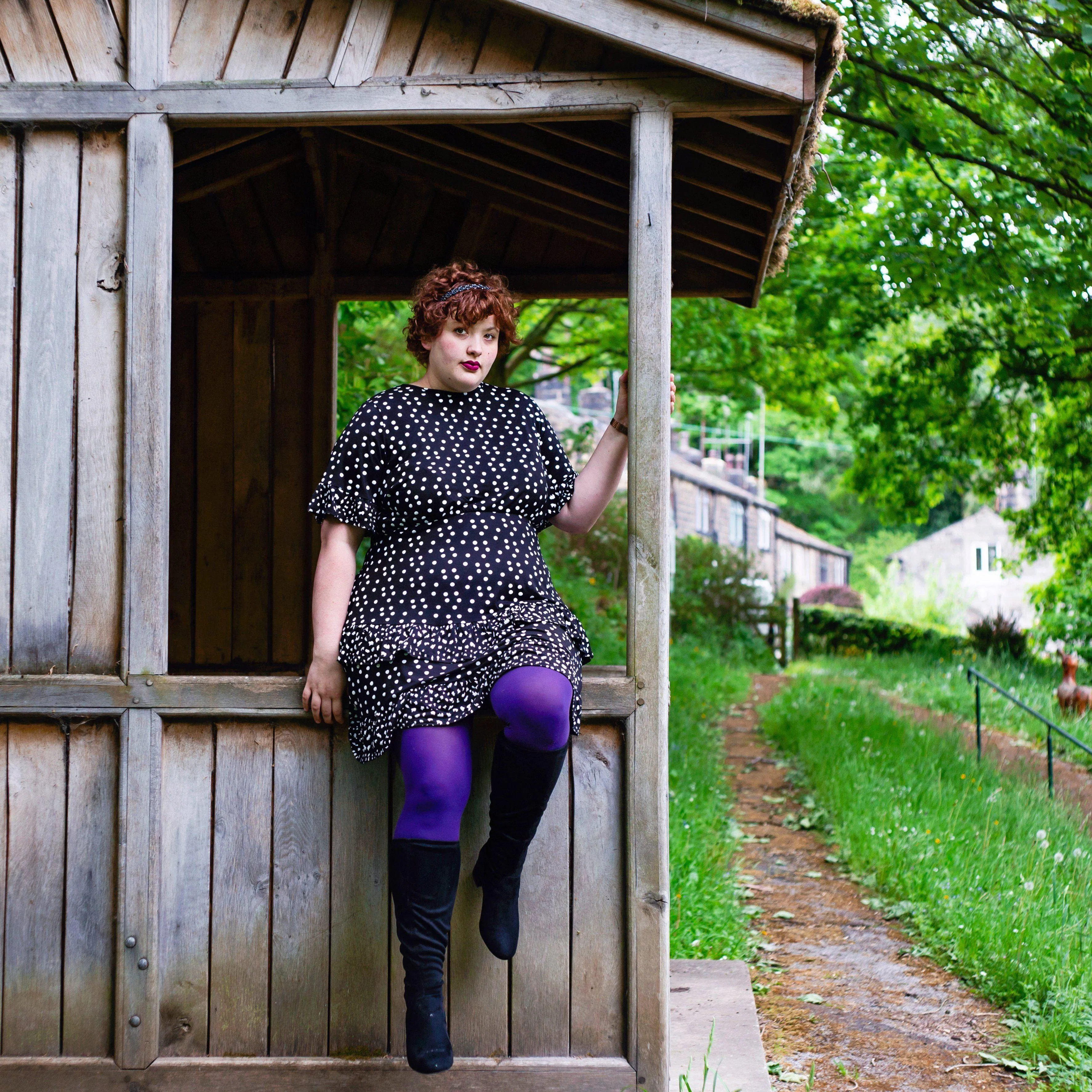 80 Denier Tights - Suffragette Purple