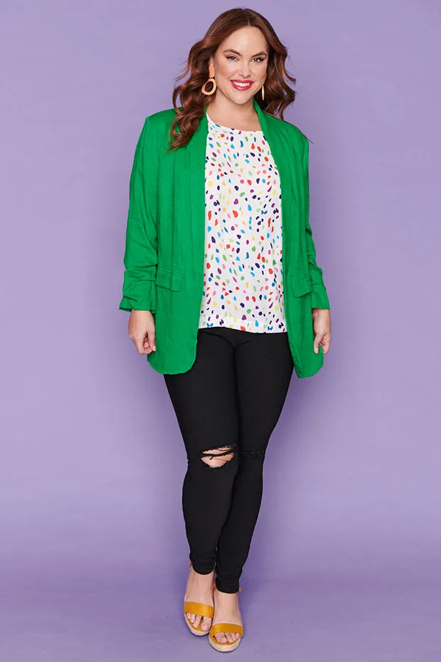 Allegra Green Blazer