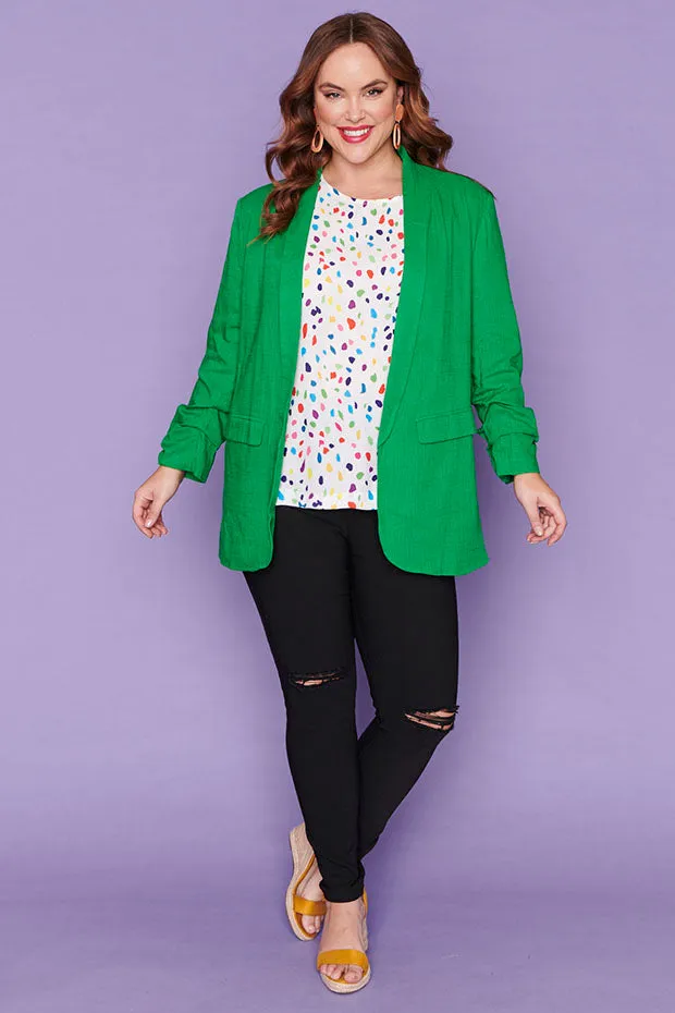 Allegra Green Blazer