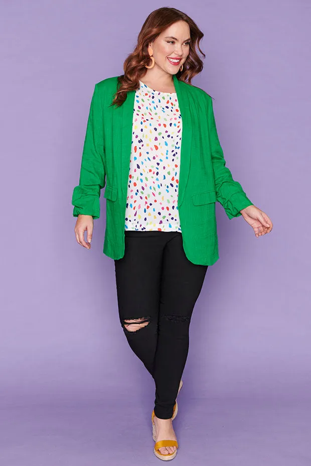 Allegra Green Blazer