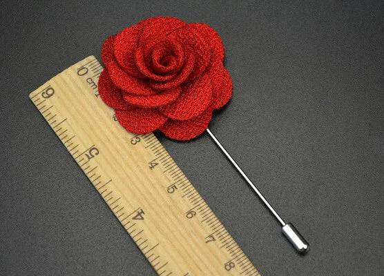 Amaranth Red Begonia Lapel Pin