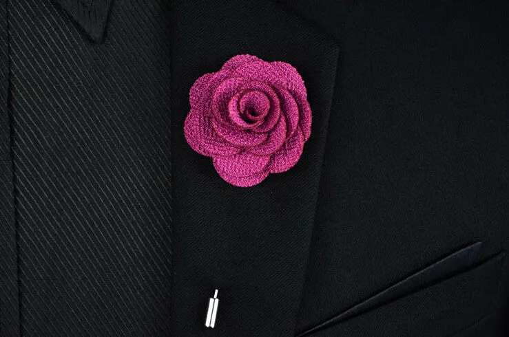 Amaranth Red Begonia Lapel Pin