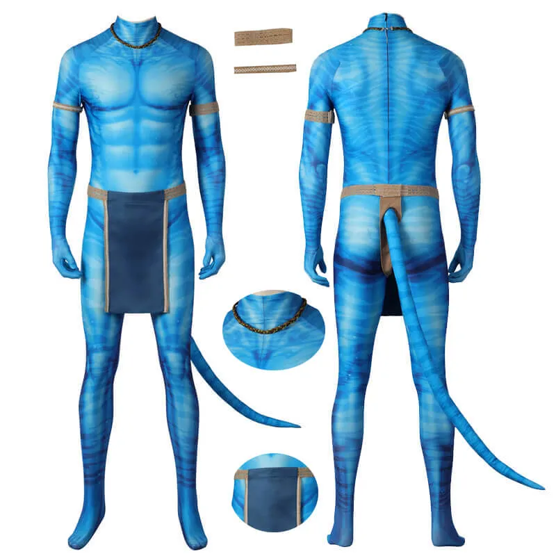 Avatar 2 The Way of Water Jake Sully Costumes 40D Polyester Cosplay Suit ACcosplay