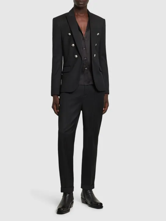 Balmain   Wool single breasted blazer 