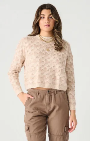 Barely Pink Scallop Stitch Sweater (Dex)