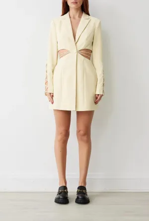 BEA BLAZER DRESS IN BUTTERCUP