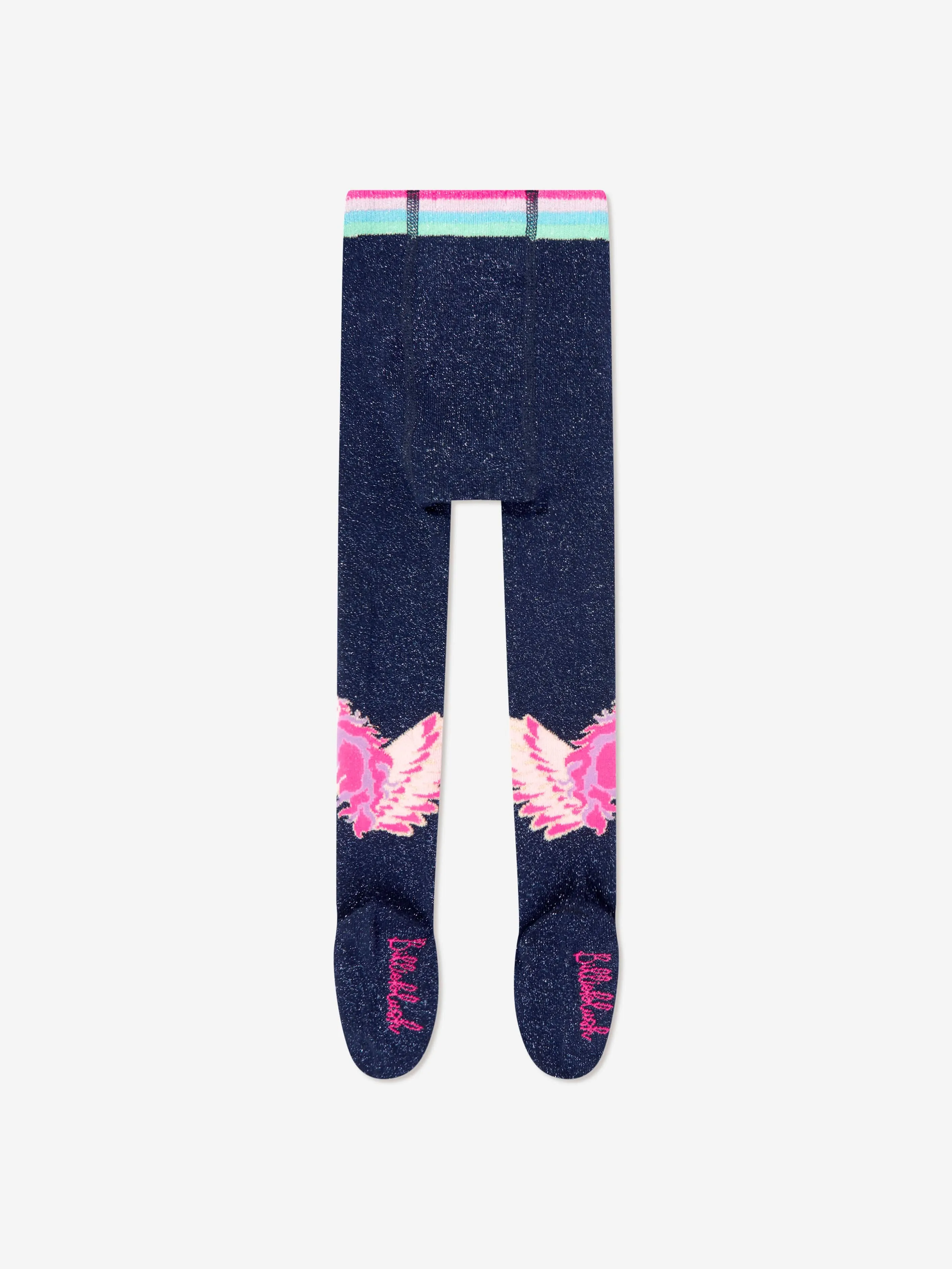 Billieblush Girls Unicorn Tights in Navy