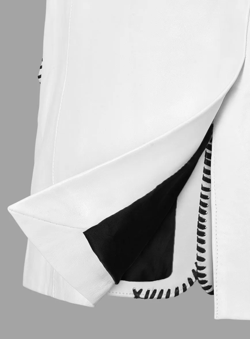 Black Striped White Medieval Blazer