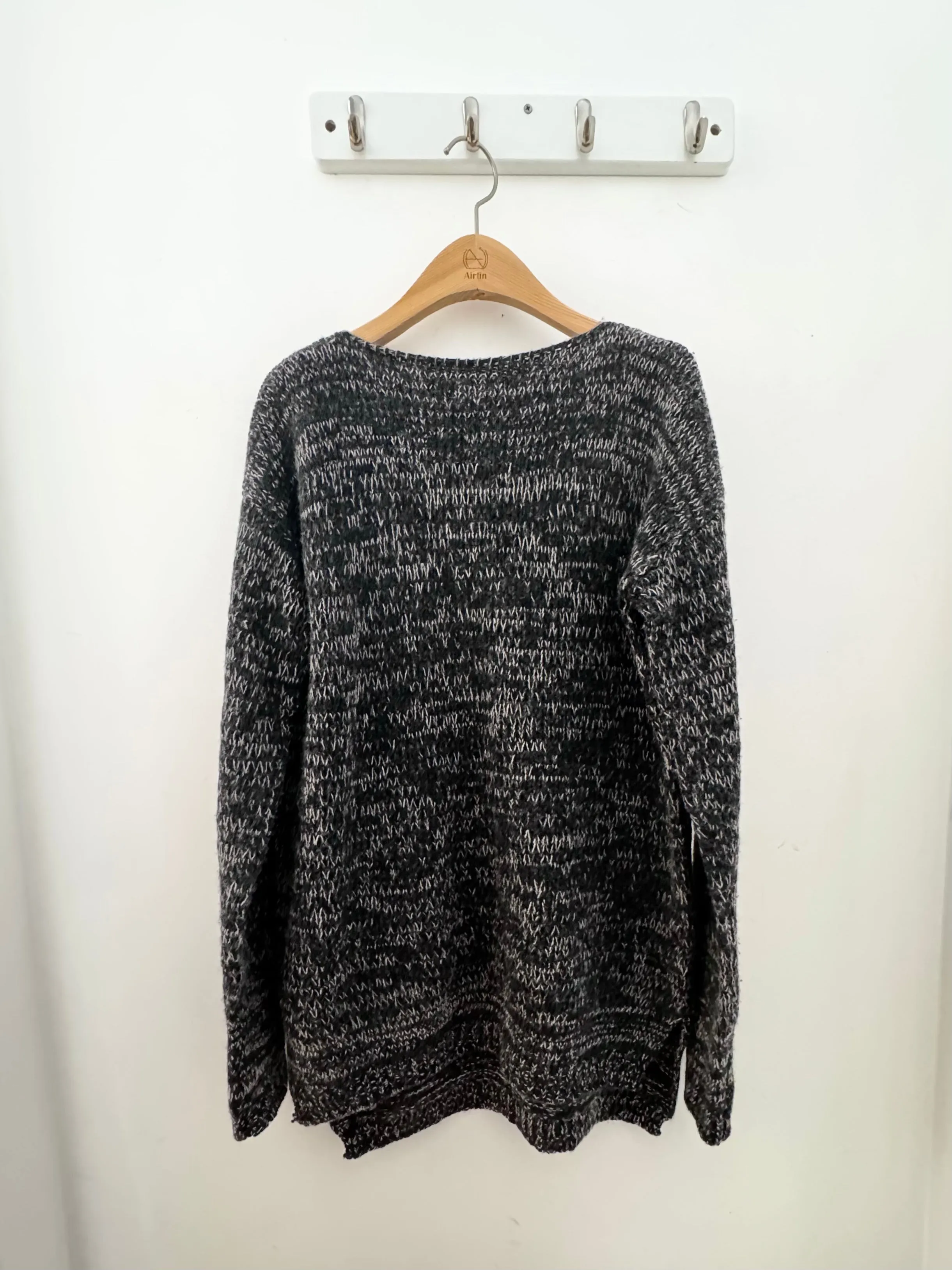 Black Wool Cashmere Sweater