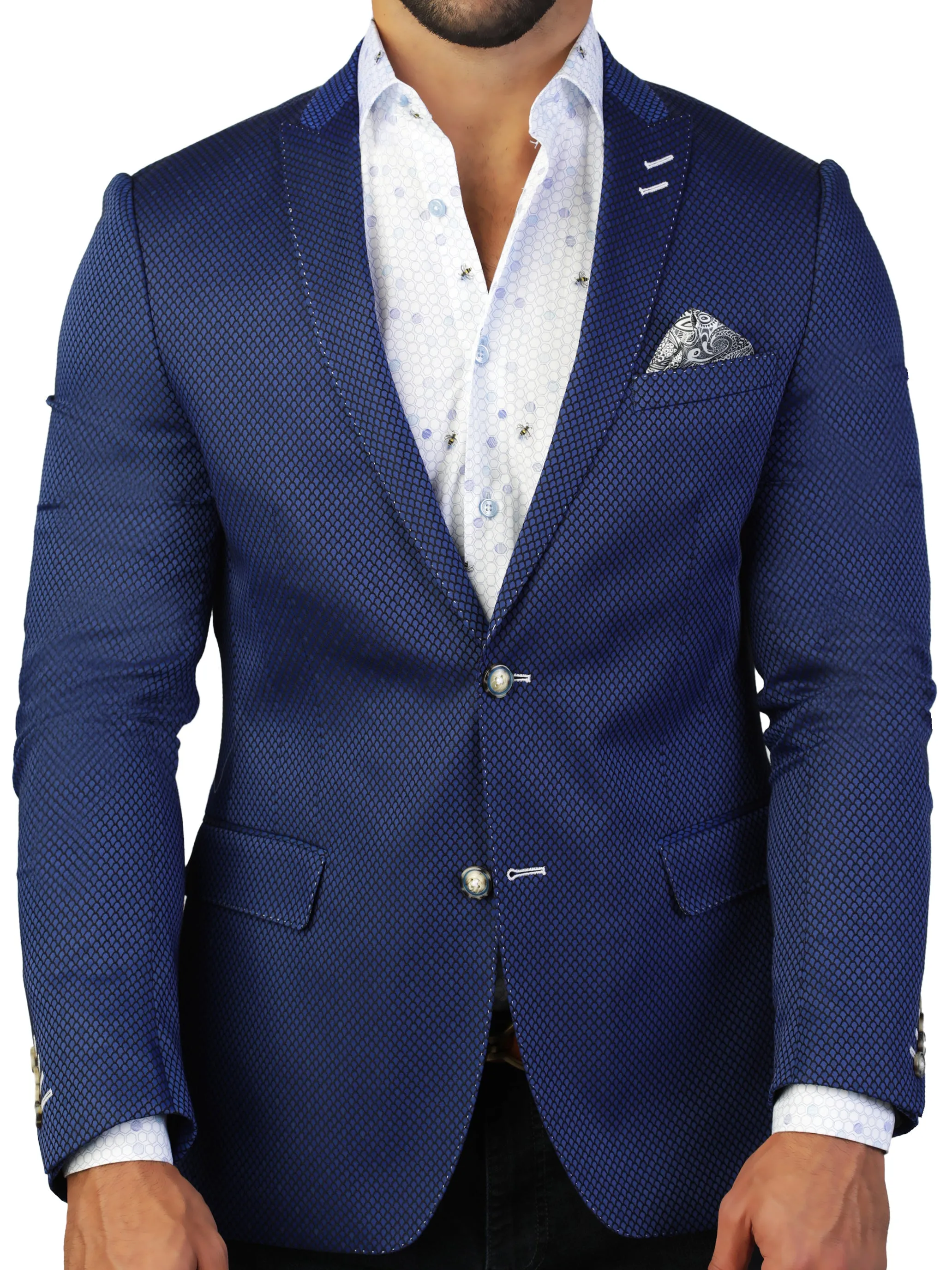 Blazer Descartes Snake Blue