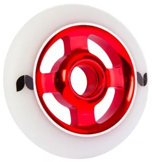 Blazer Pro Scooter Wheel Stormer 4 Spoke Aluminium 100mm - White / Red