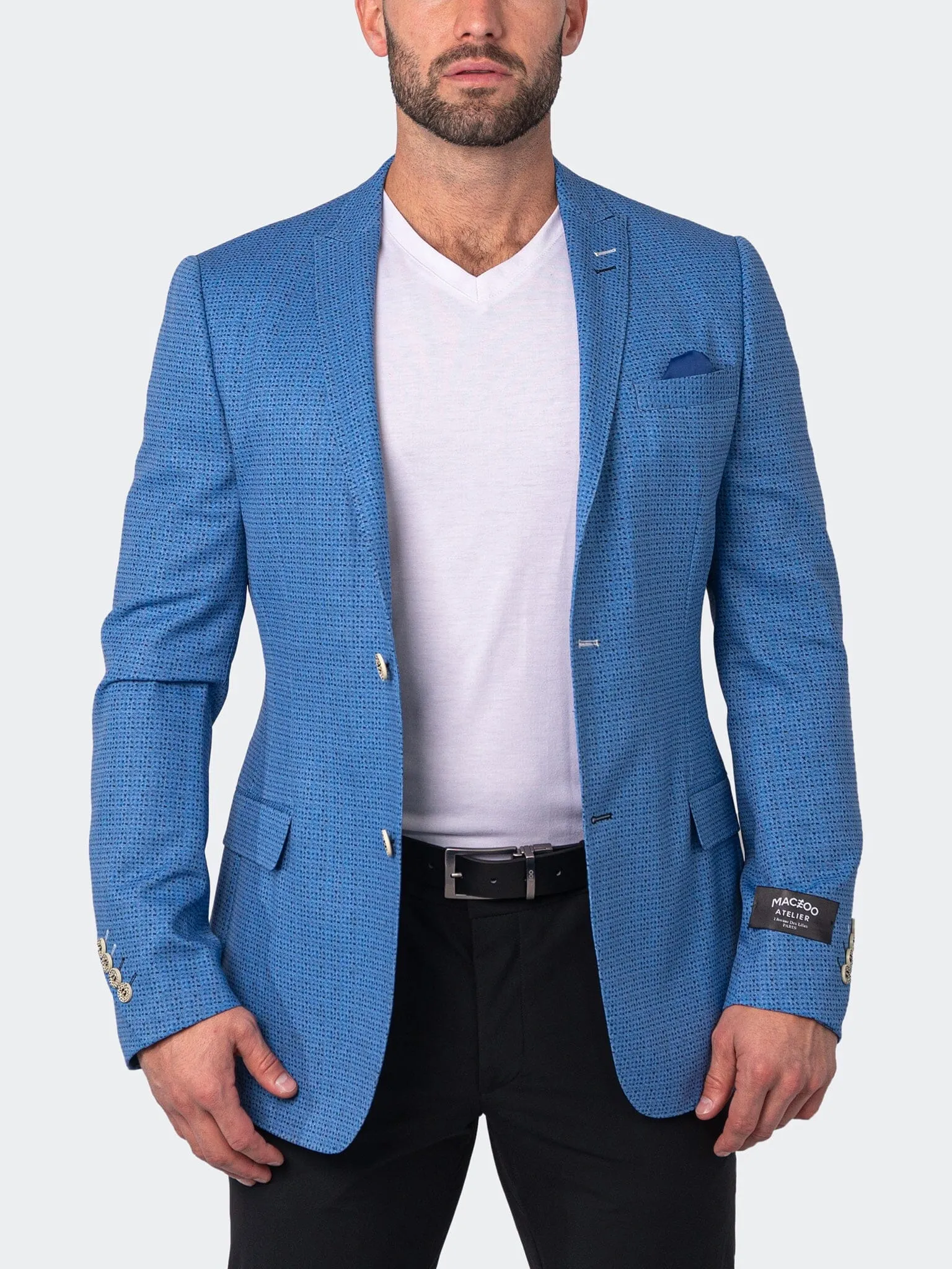 Blazer Unconstructed Micro Blue