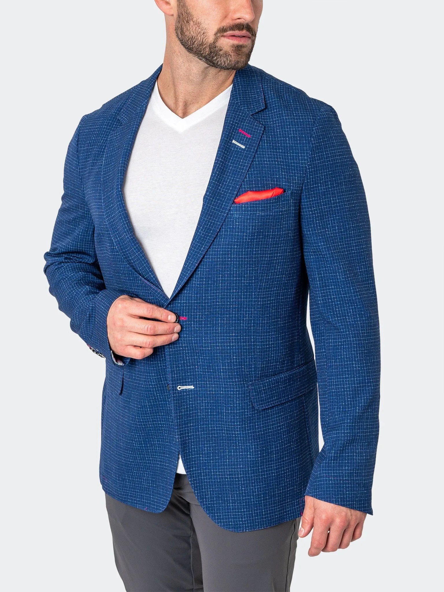 Blazer Unconstructed Squared Blue