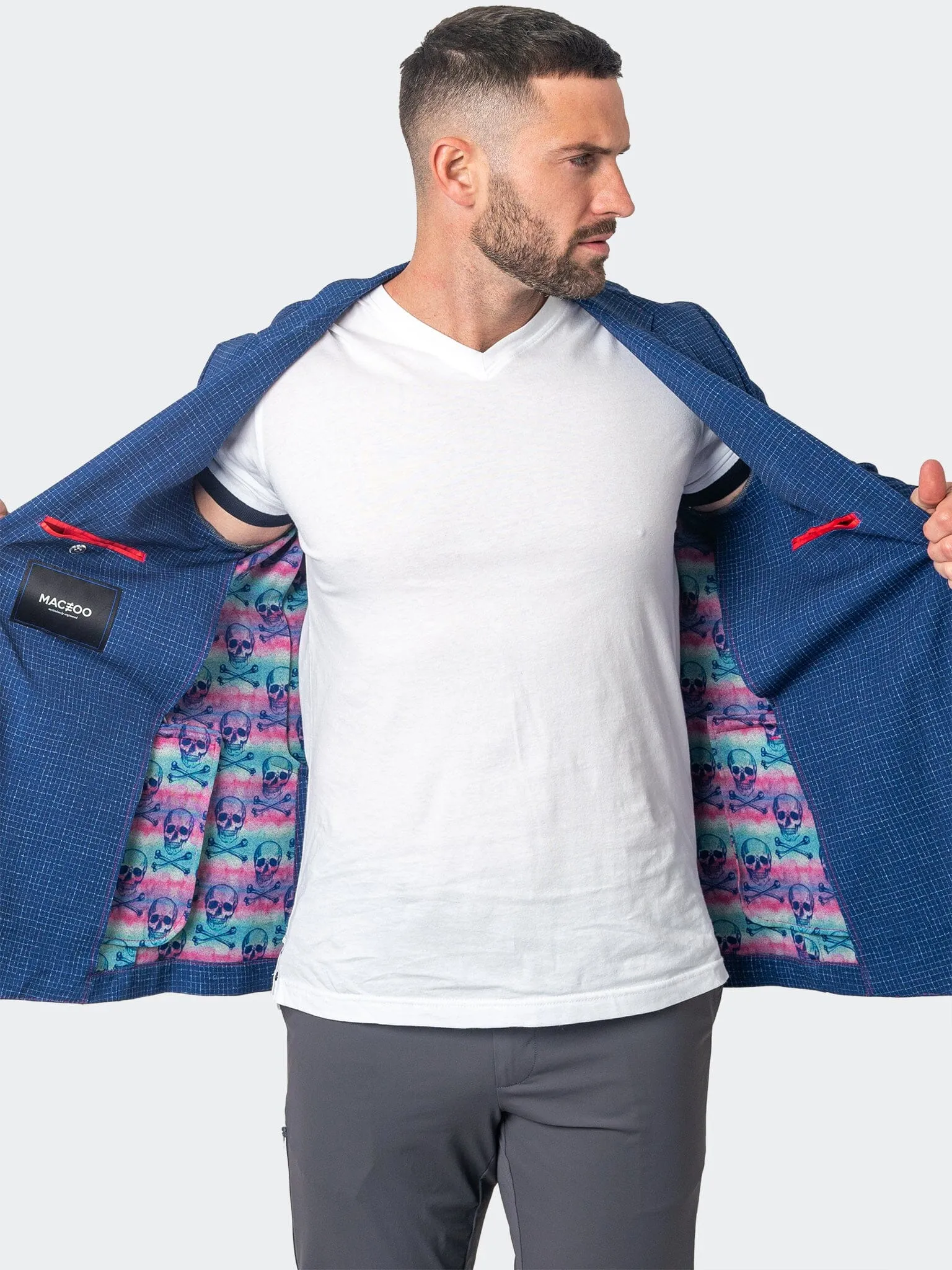 Blazer Unconstructed Squared Blue