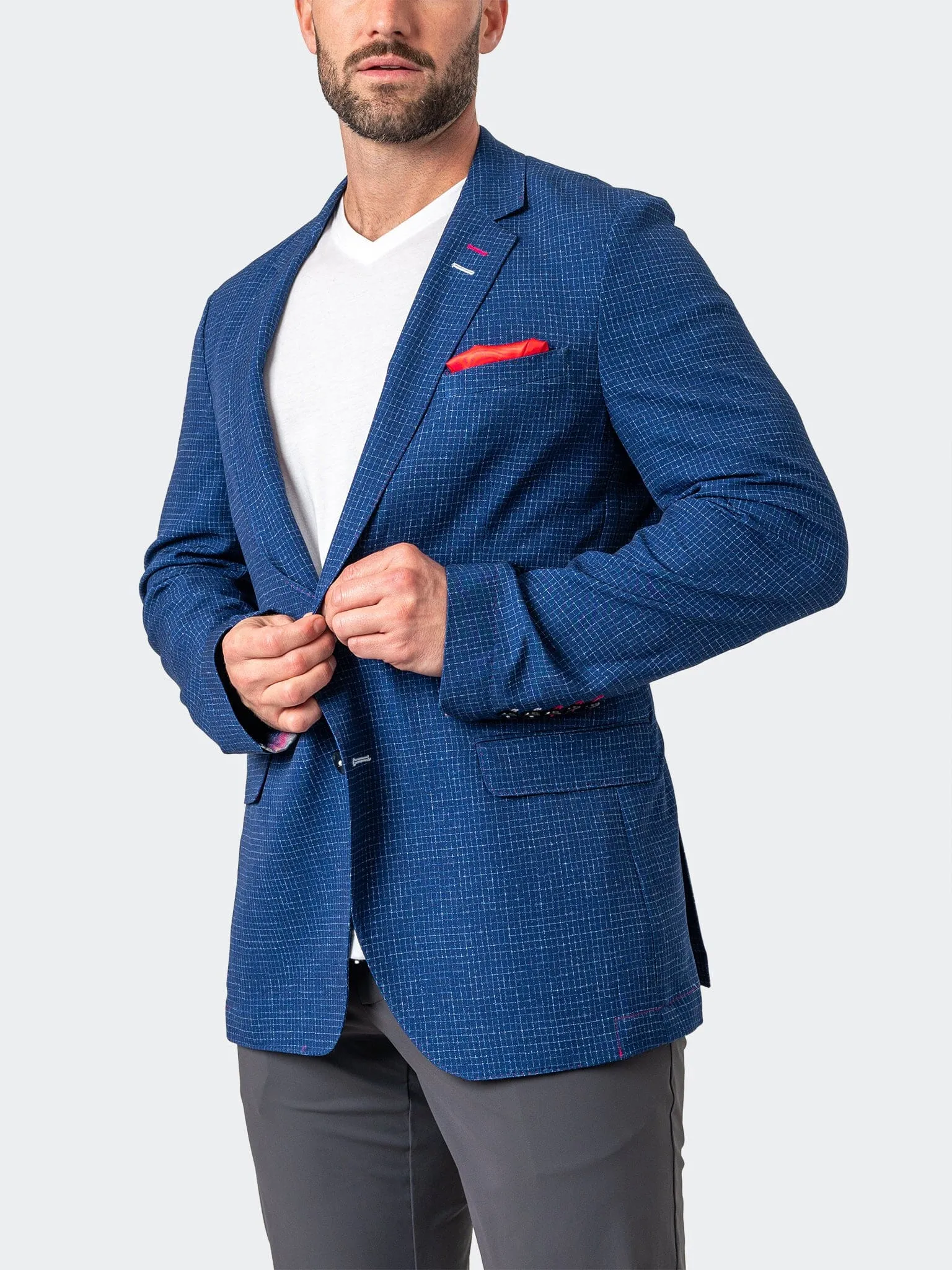 Blazer Unconstructed Squared Blue