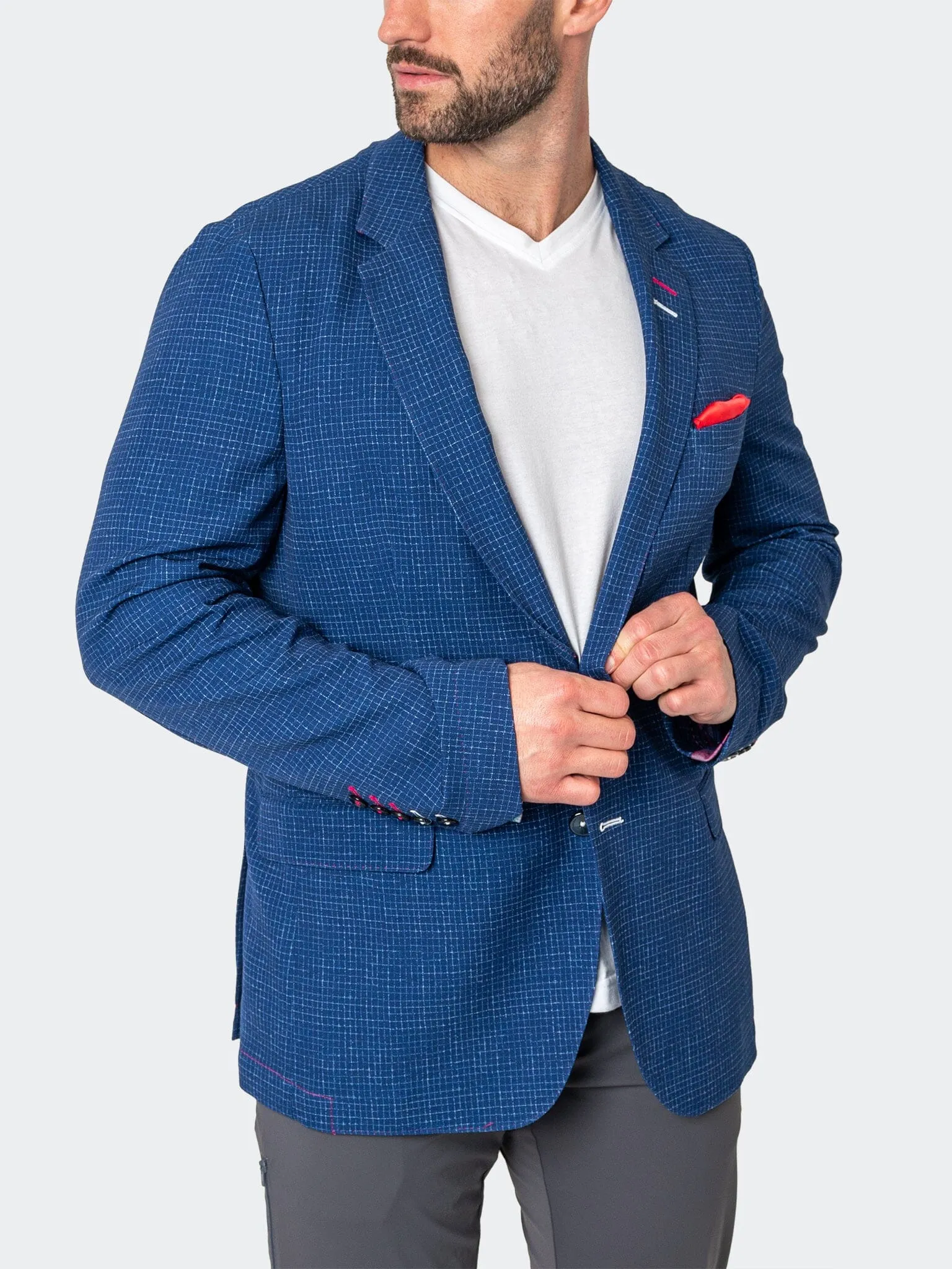 Blazer Unconstructed Squared Blue