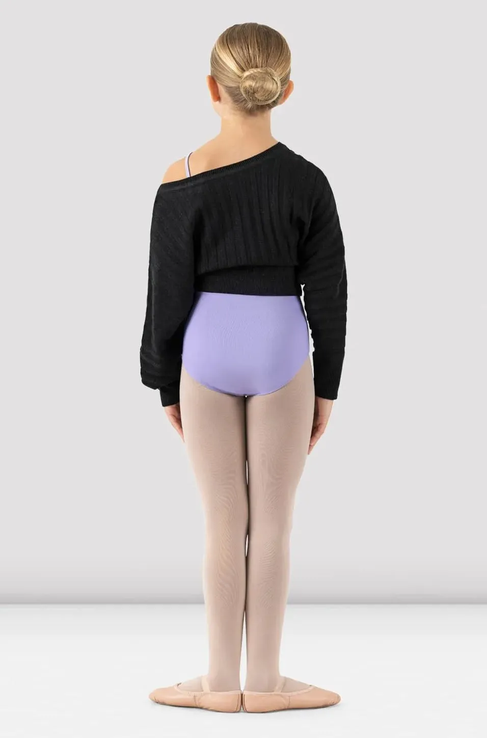 Bloch - Jasmin Knit Crop Sweater - Child (CZ1189) - Black (GSO)