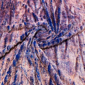 Blue Red Solid Fur Fabric 15