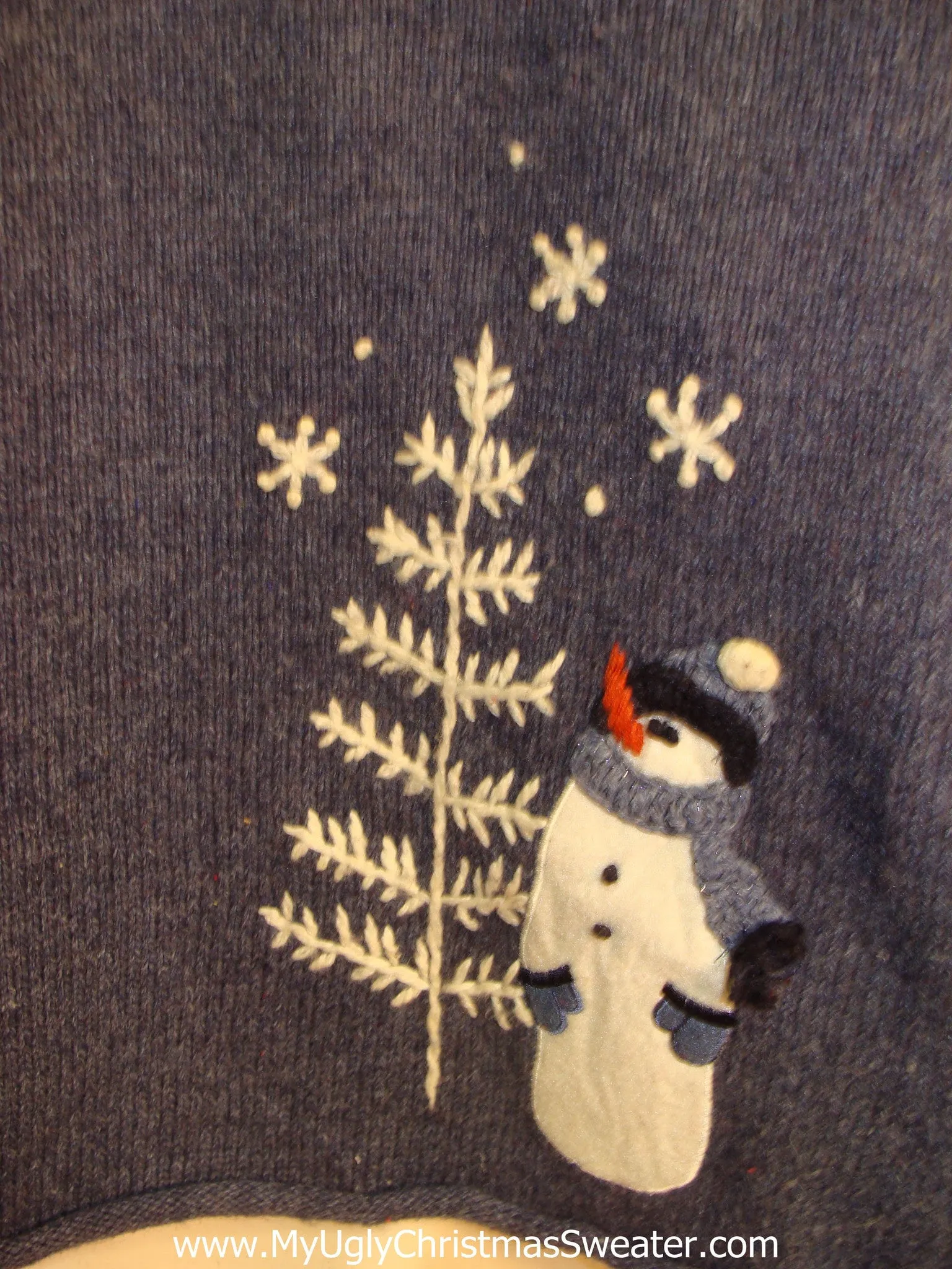 Blue Two Sided Horrible Christmas Sweater