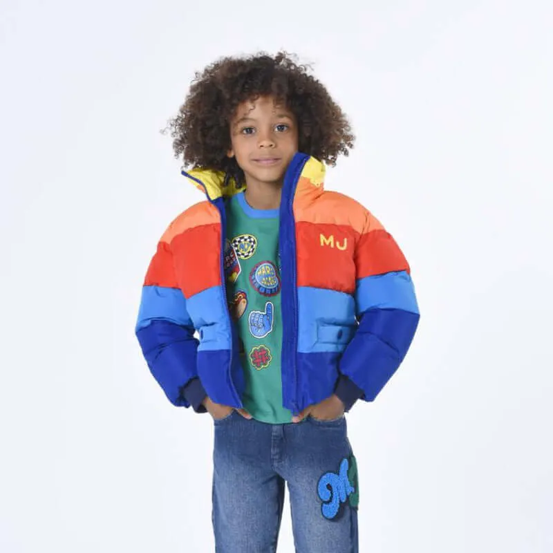 Boys Multi Coloured Puffer Jacket