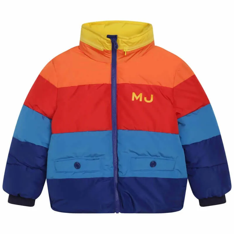 Boys Multi Coloured Puffer Jacket