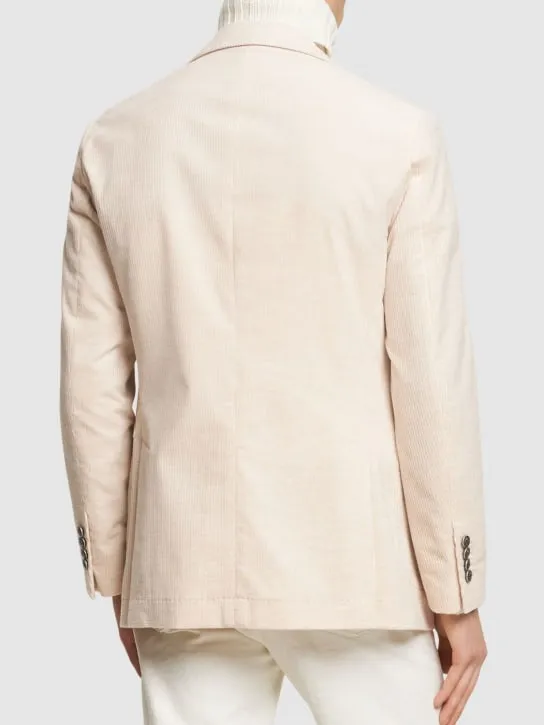 Brunello Cucinelli   Deconstructed cotton &amp; cashmere blazer 