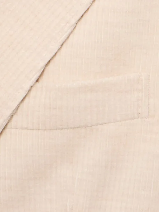 Brunello Cucinelli   Deconstructed cotton &amp; cashmere blazer 