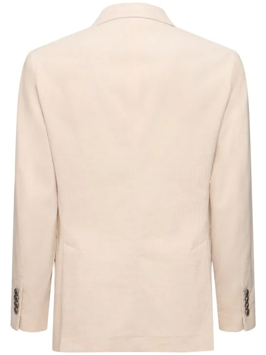 Brunello Cucinelli   Deconstructed cotton &amp; cashmere blazer 