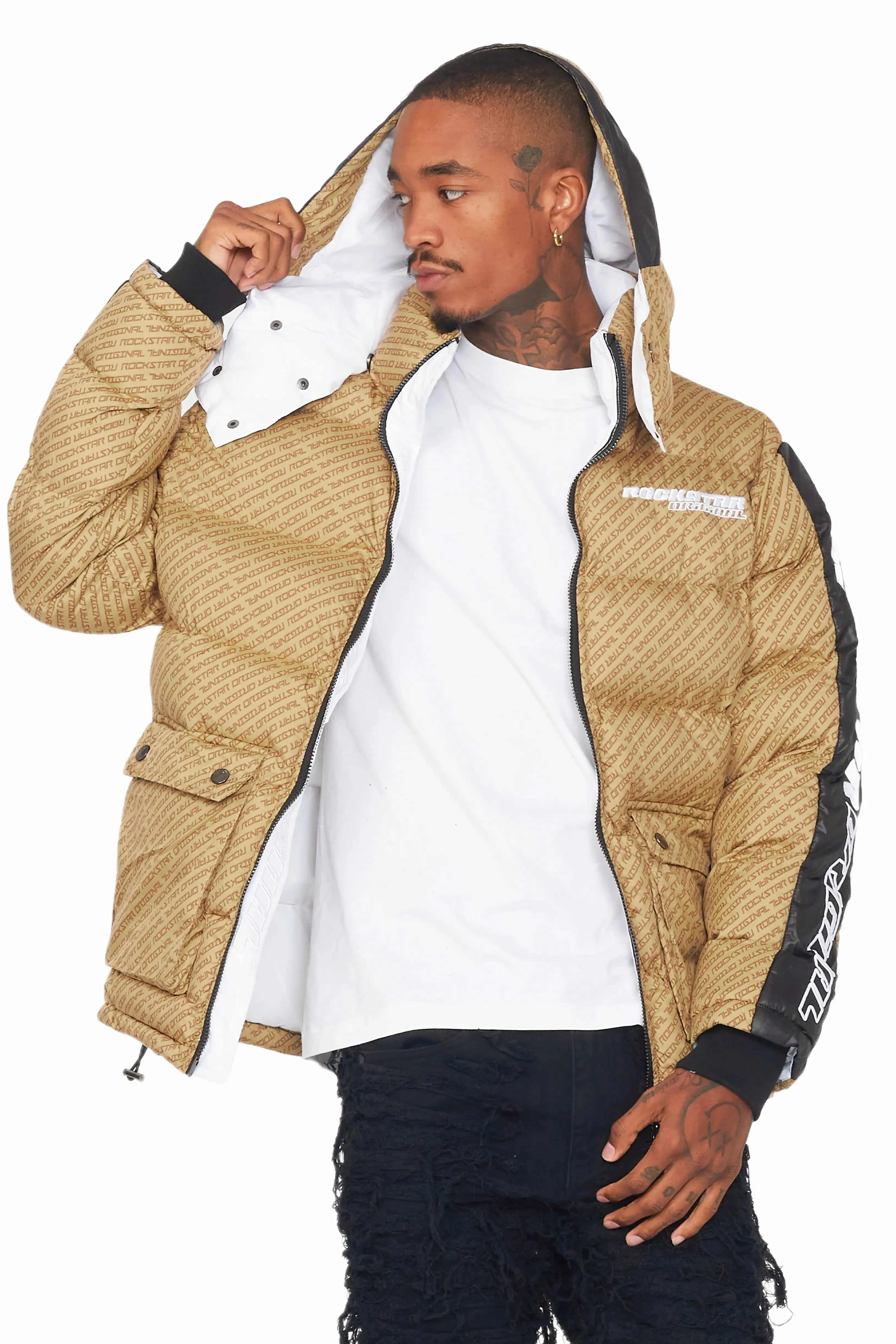 Bryson Puffer Jacket- Beige