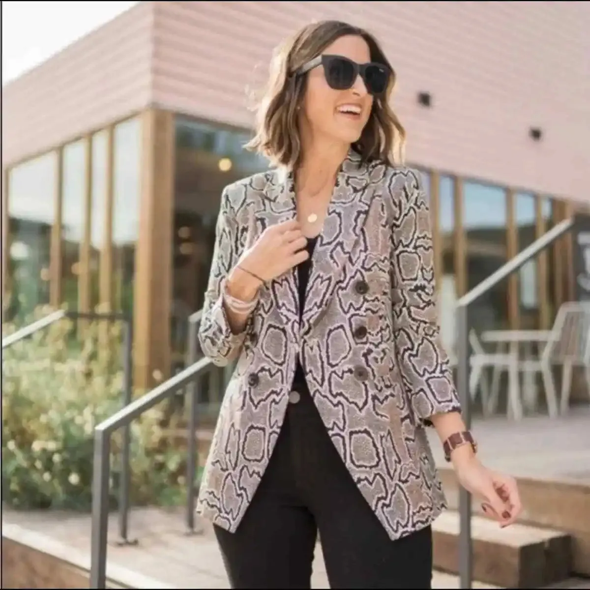 CABI PYTHON PRINT SNAKE PRINT BLAZER - 12