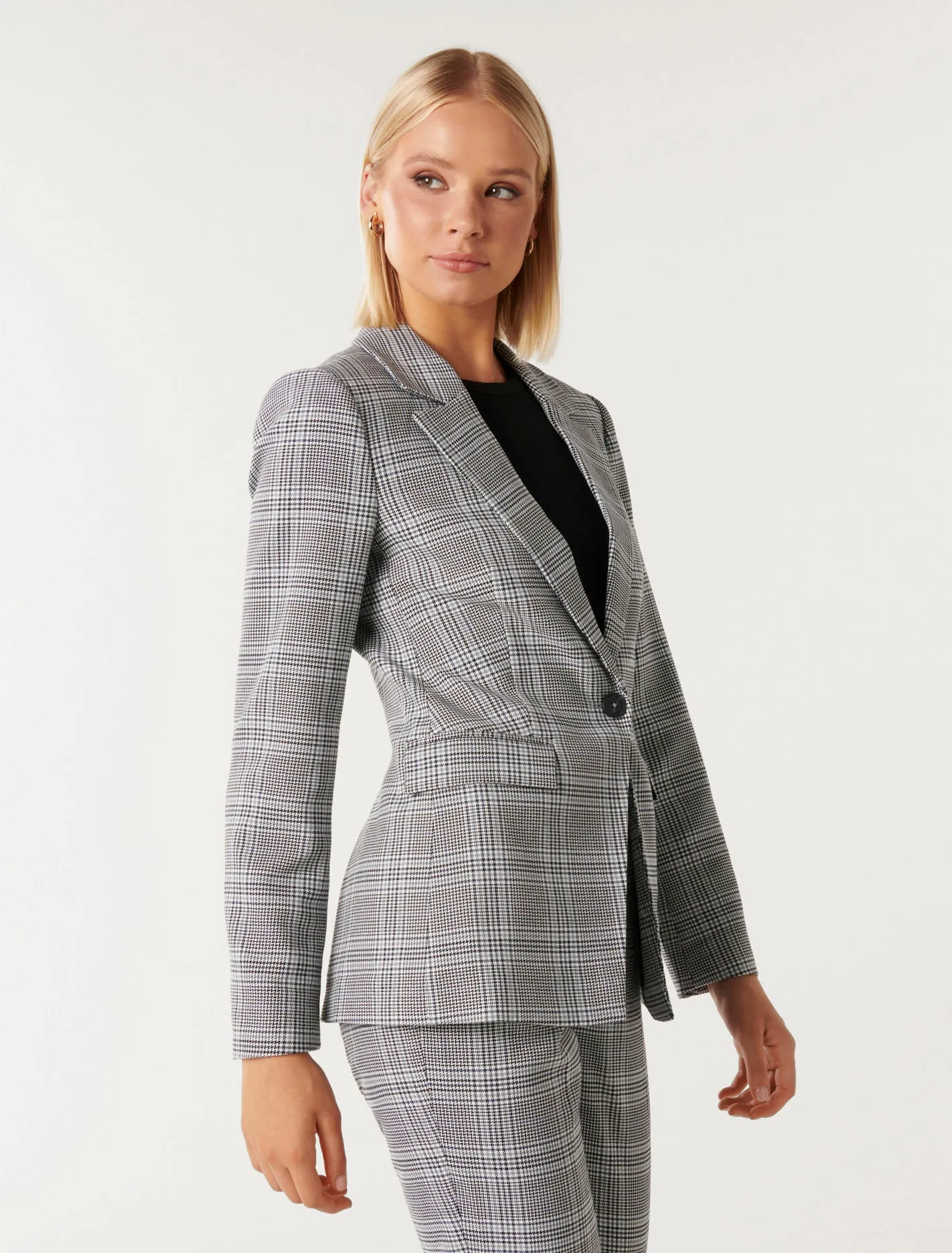 Cammie Check Blazer