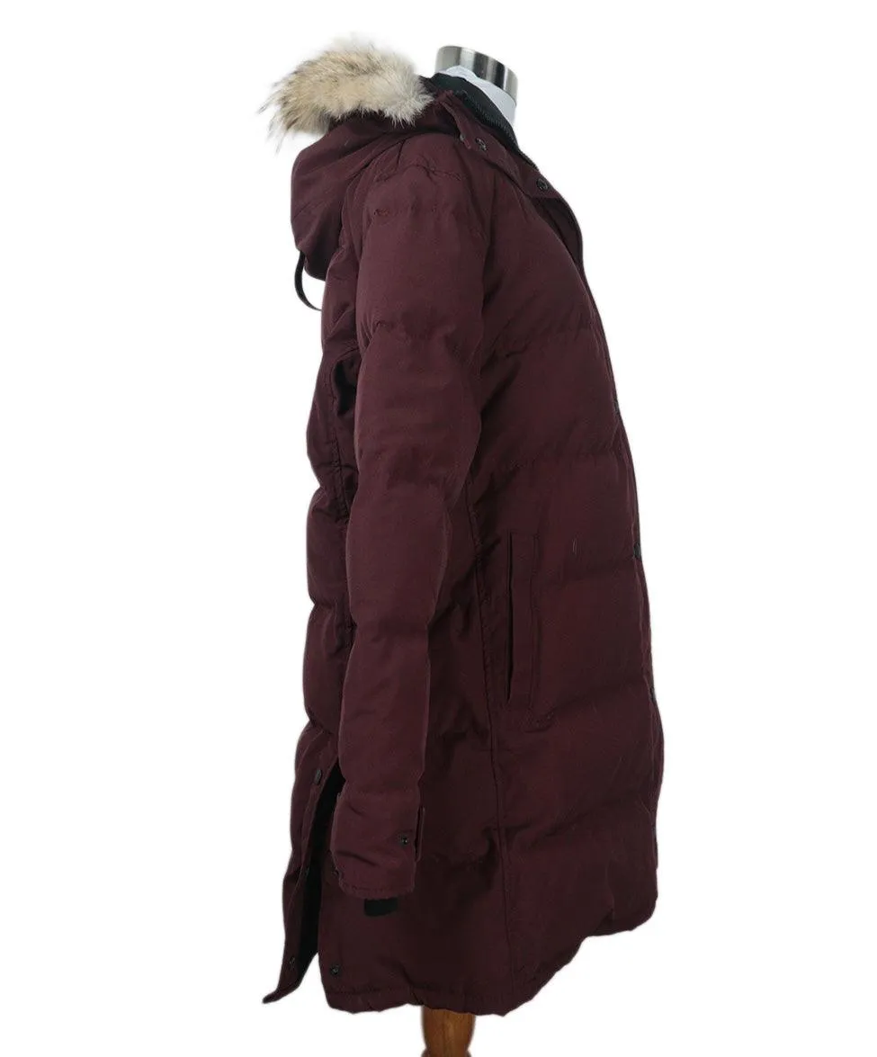 Canada Goose Burgundy Coat sz 12