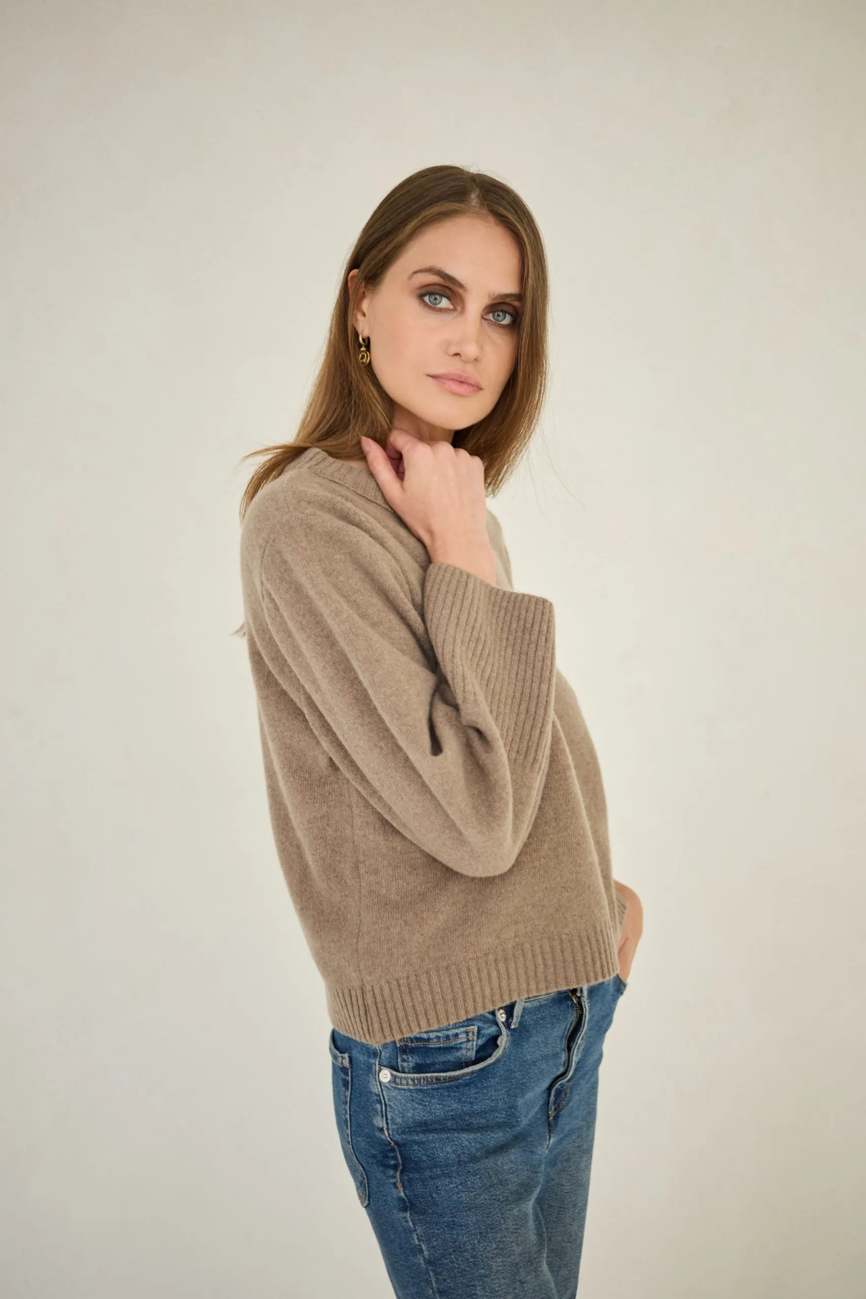 Cashmere Sweater Verona Taupe