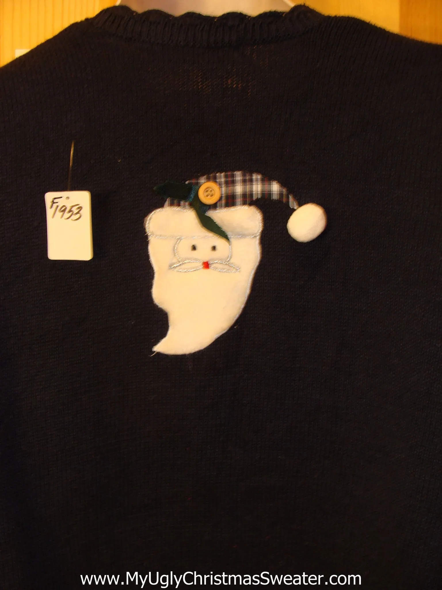 Christmas Sweater Vest with Plaid Themed Decorations