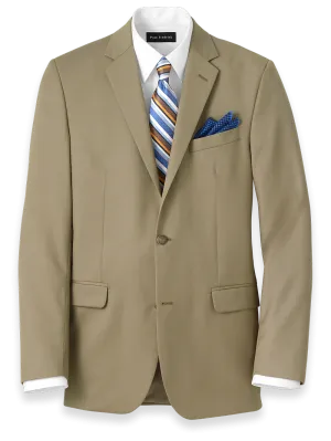 Classic Fit Wool Travel Blazer - British Tan