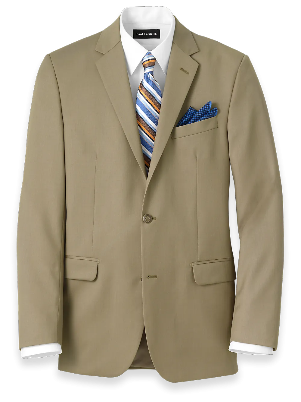 Classic Fit Wool Travel Blazer - British Tan