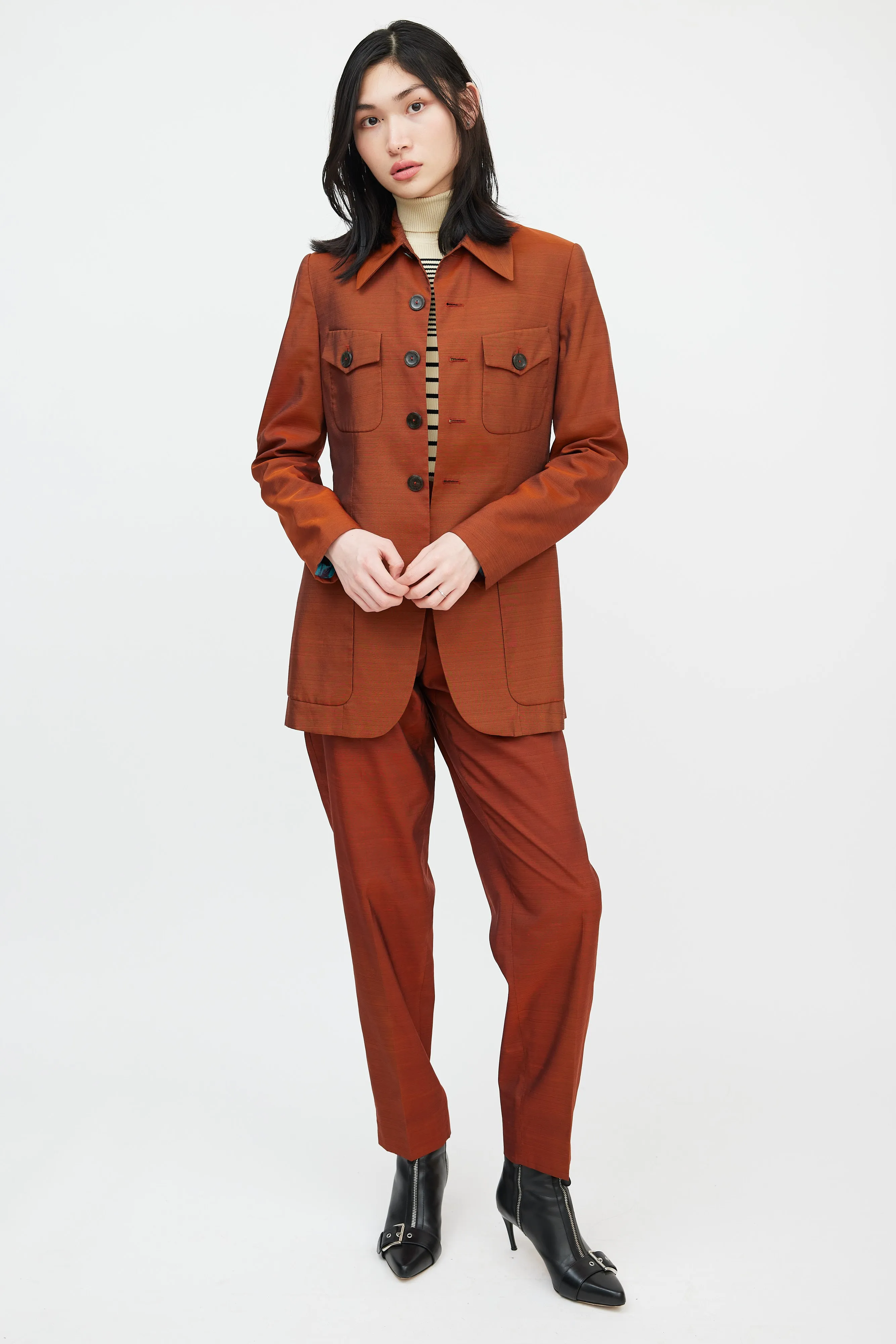 Classique Burnt Orange Four Pocket Suit