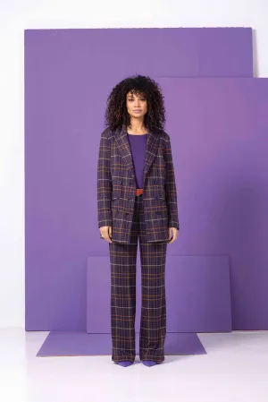 Cloud9 Suzie blazer plum check