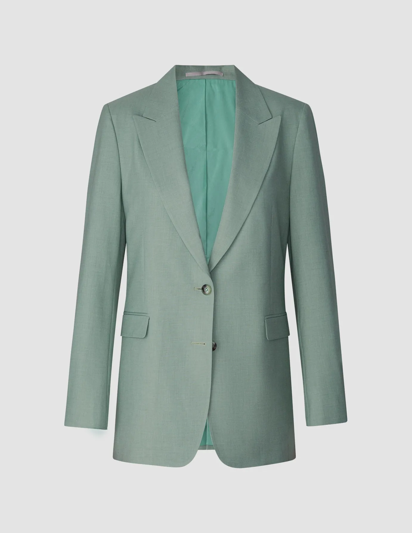 Essential Blazer Calm Green Melange