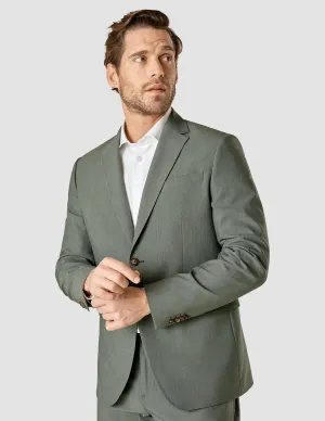 Essential Blazer Slim Green Melange