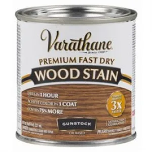 Fast Dry Interior Wood Stain, Oil-Based, Gunstock, 1/2-Pt.