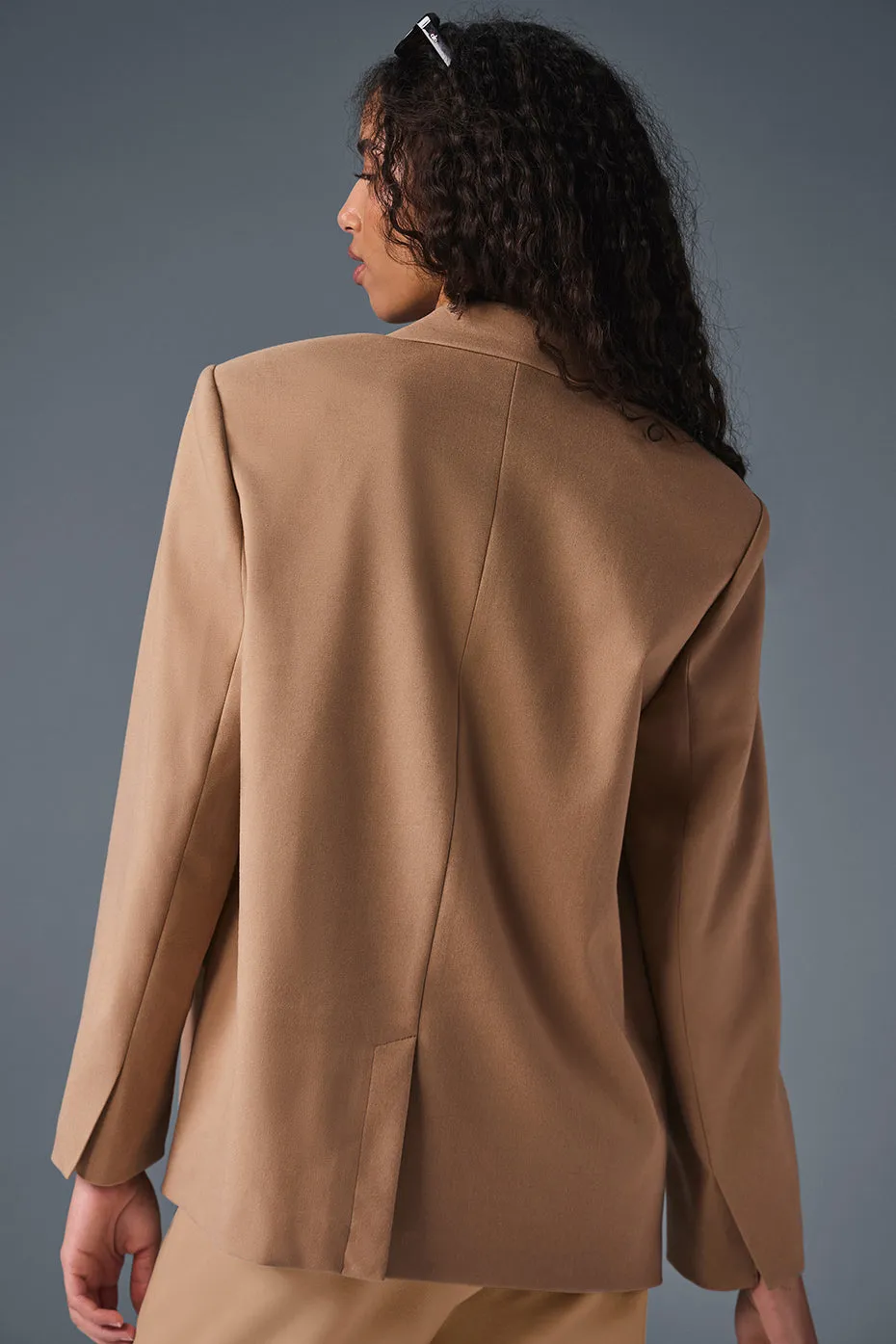 First-Class Blazer - Toasted Almond