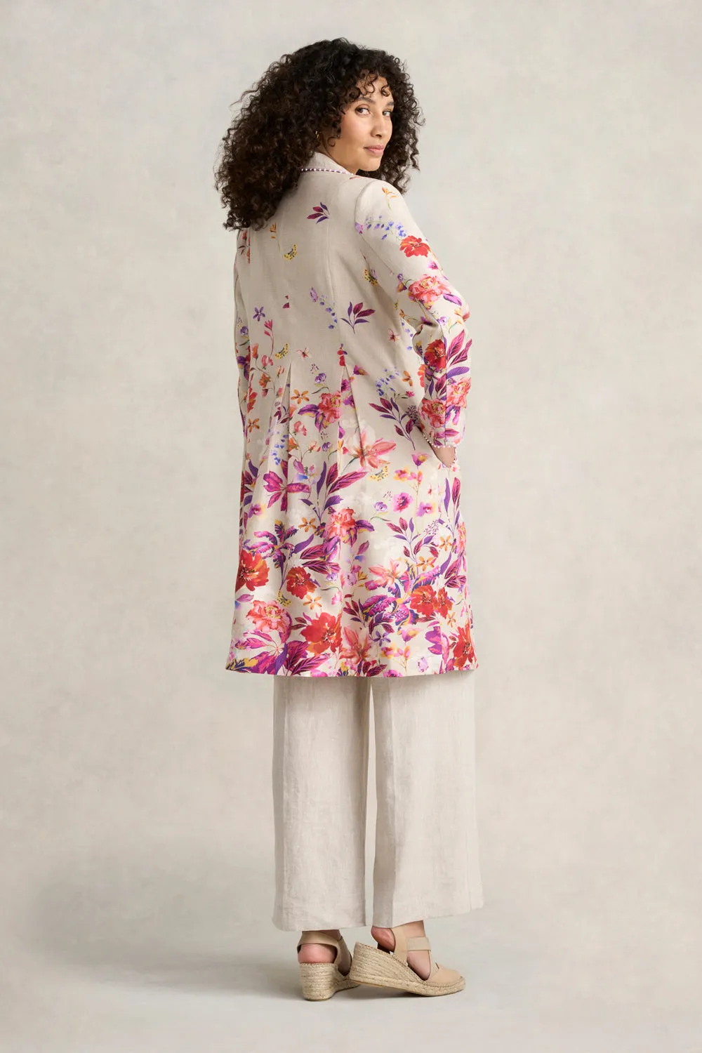 Floral Printed Coat