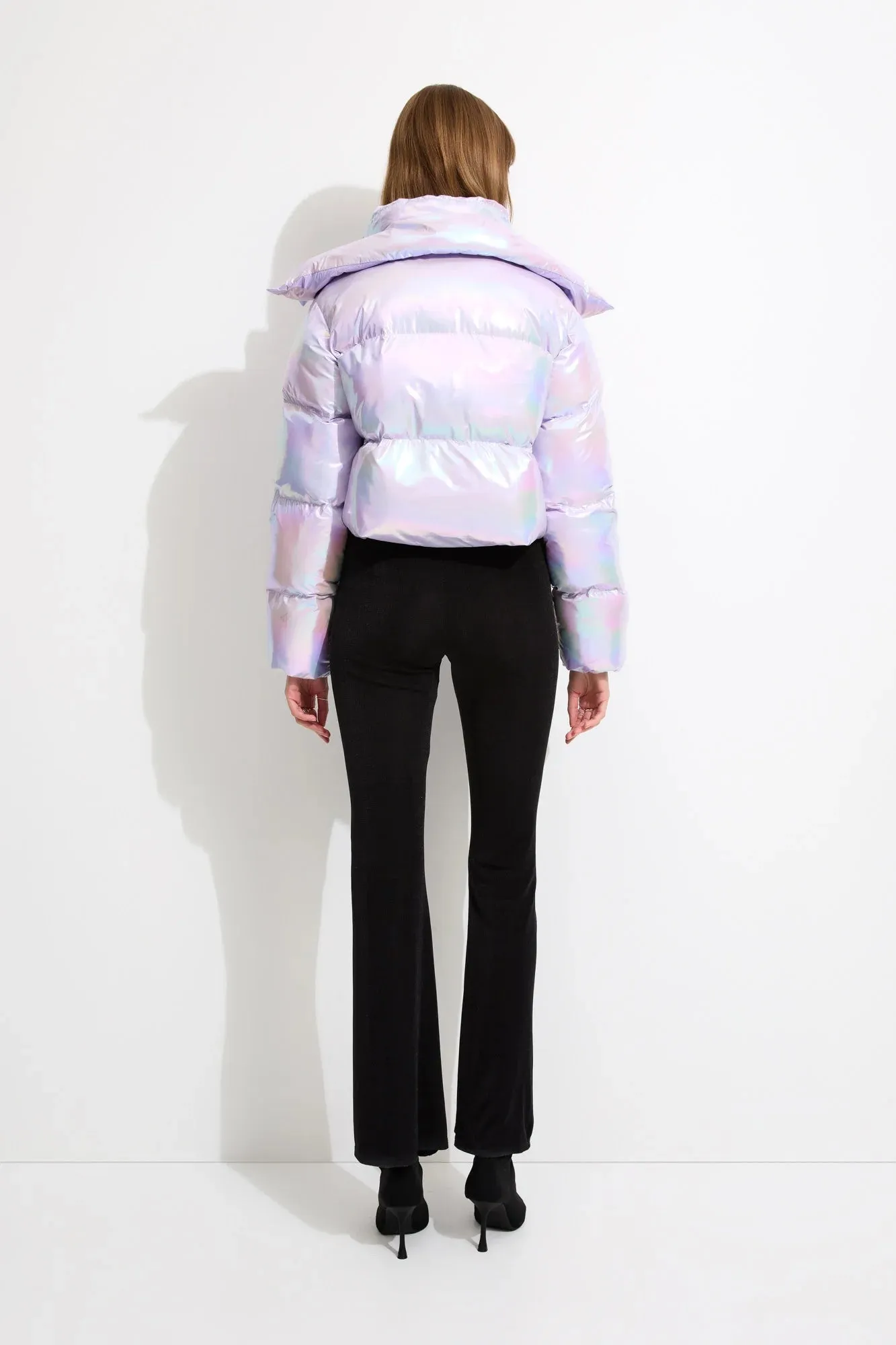 Fractals Puffer Jacket | Frosted Lilac