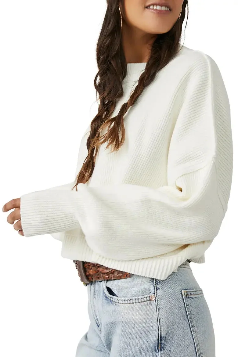 Free People Easy Street Crop Pullover