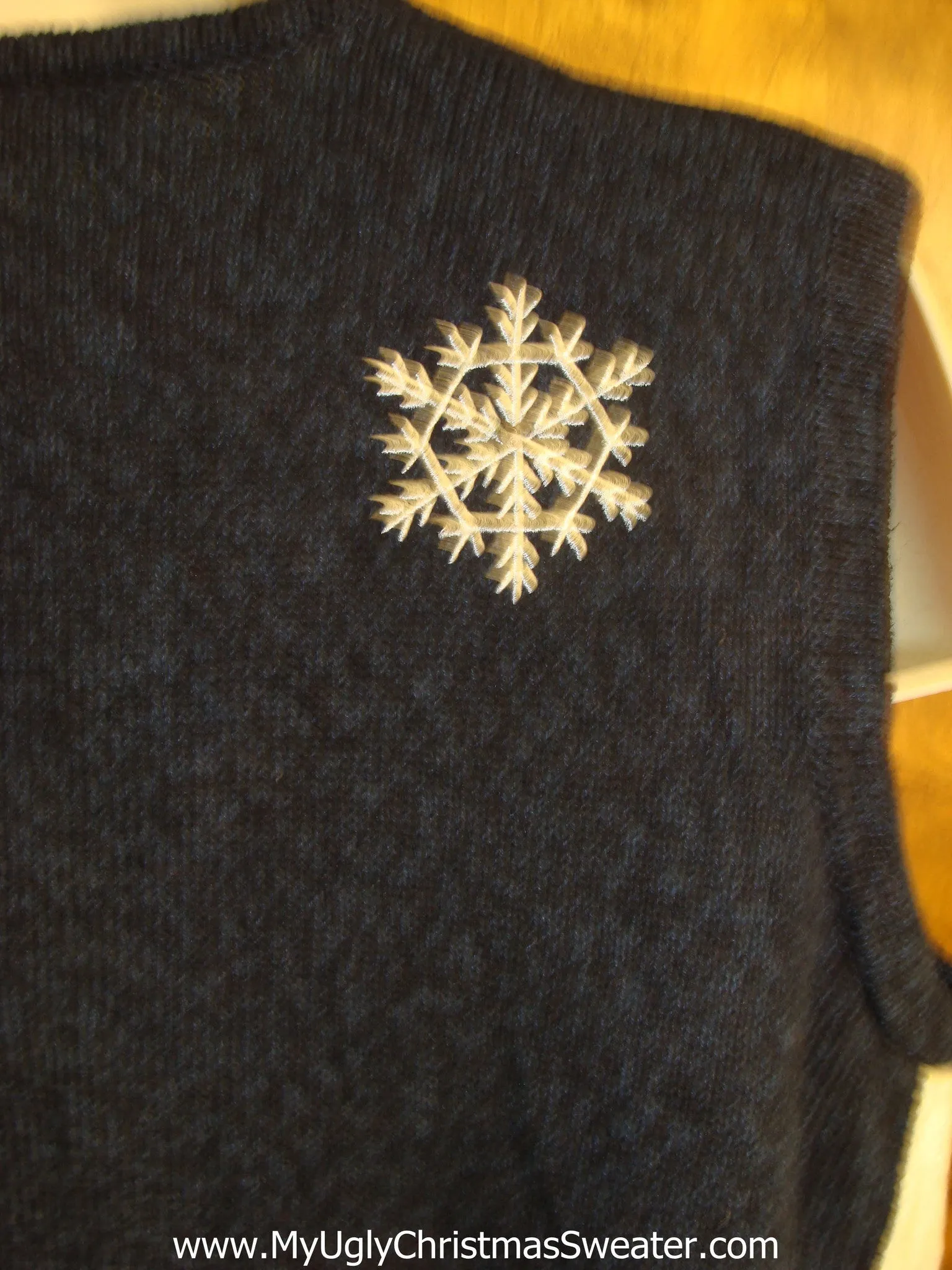 FROSTY 2sided Blue Holiday Sweater Vest