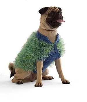 Furry Dog Sweater Pattern (Knit)