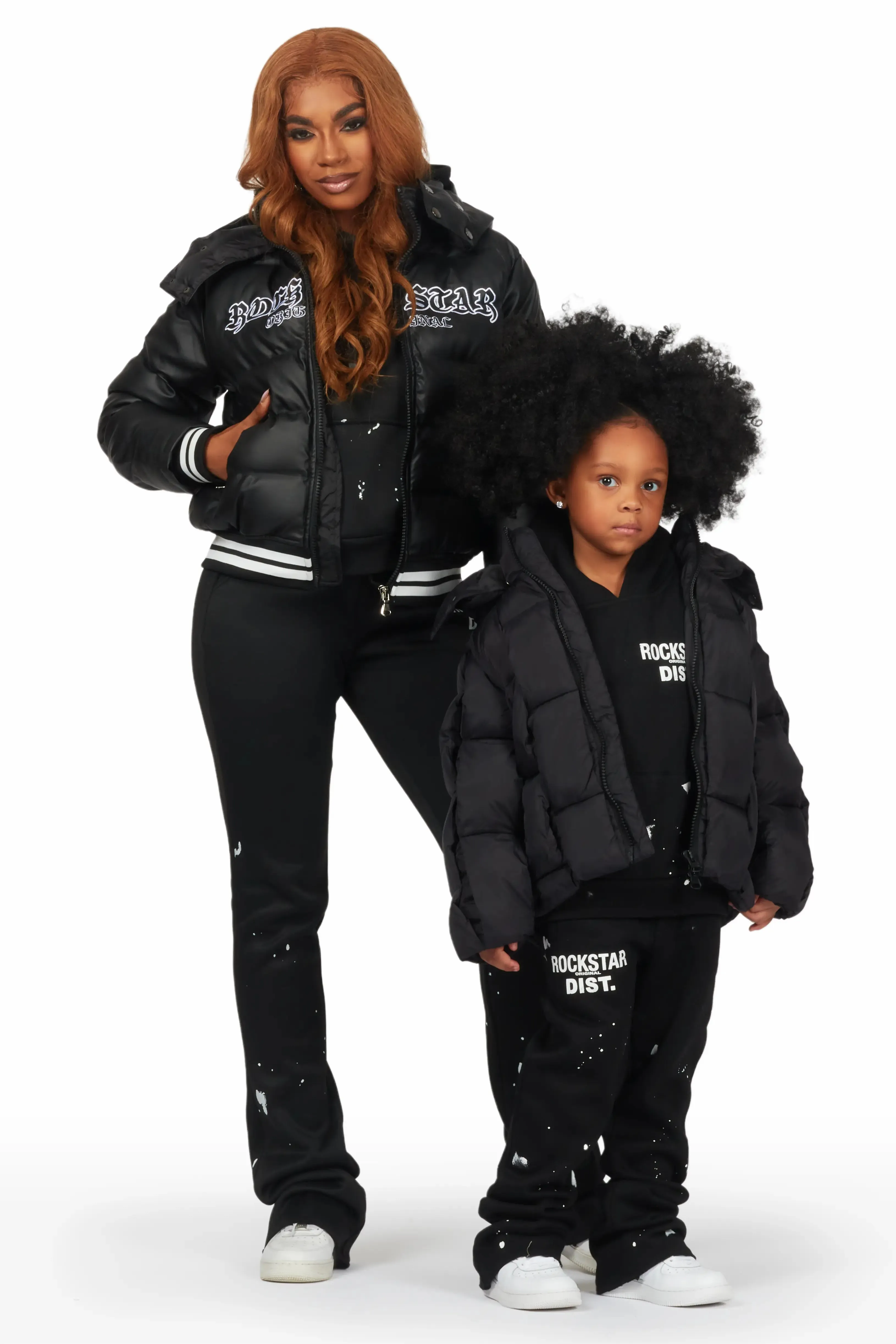 Girls Marlee Black Puffer Jacket