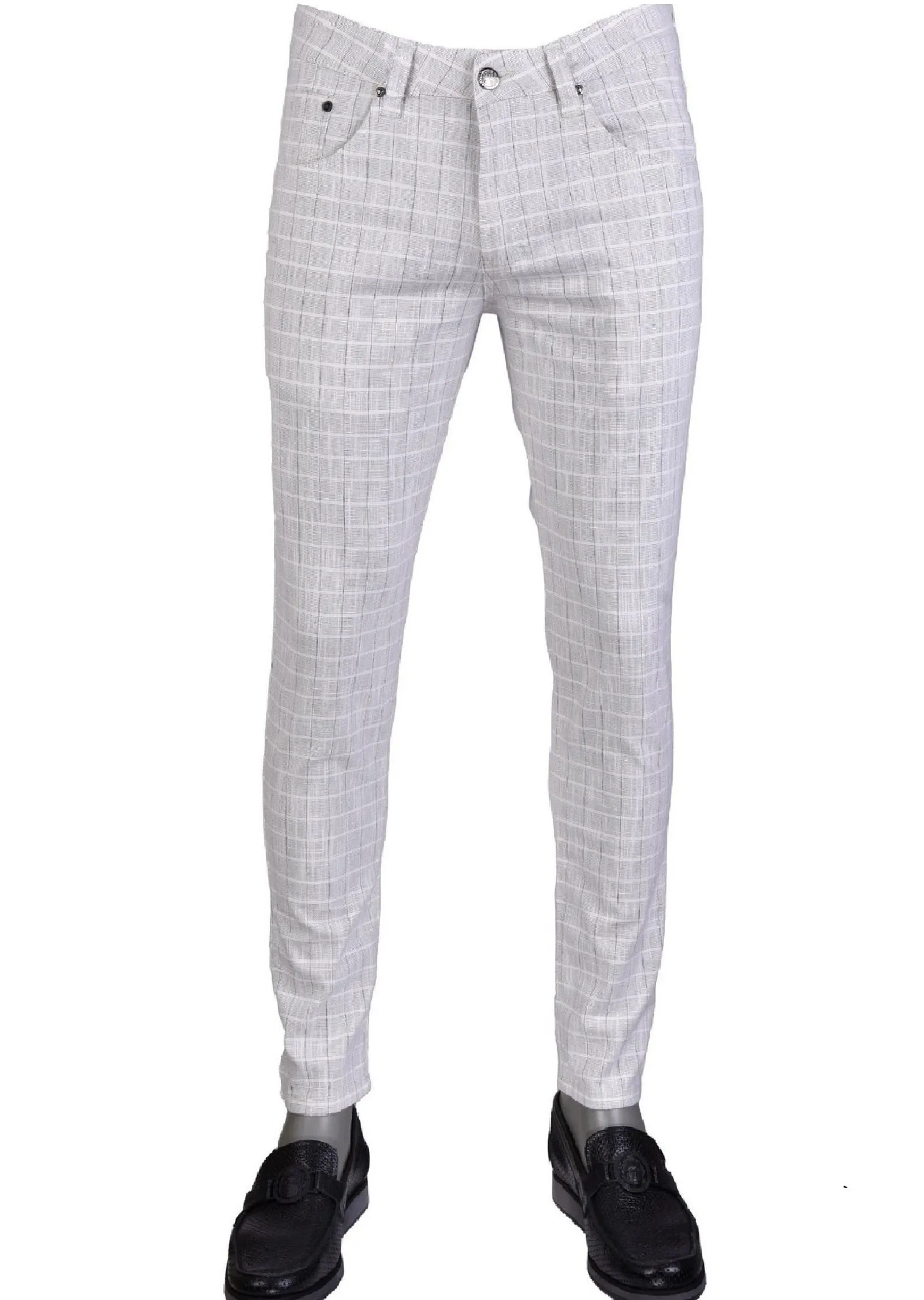 Gray "Daydream" Plaid Pants